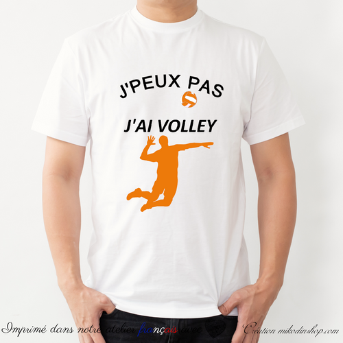 Tee-shirt sport - J'PEUX PAS J'AI VOLLEY Homme