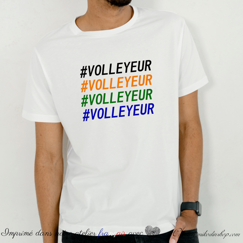 Tee-shirt sport - #VOLLEYEUR