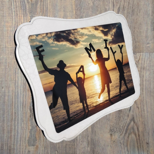 Cadre photo fantaisie glossy personnalisable