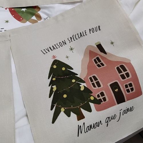 Hotte de Noël MAISON ENNEIGÉE - prénom/diminutif