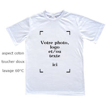 Charger l&#39;image dans la galerie, Tee-shirt personnalisable blanc enfant garçon - manches courtes