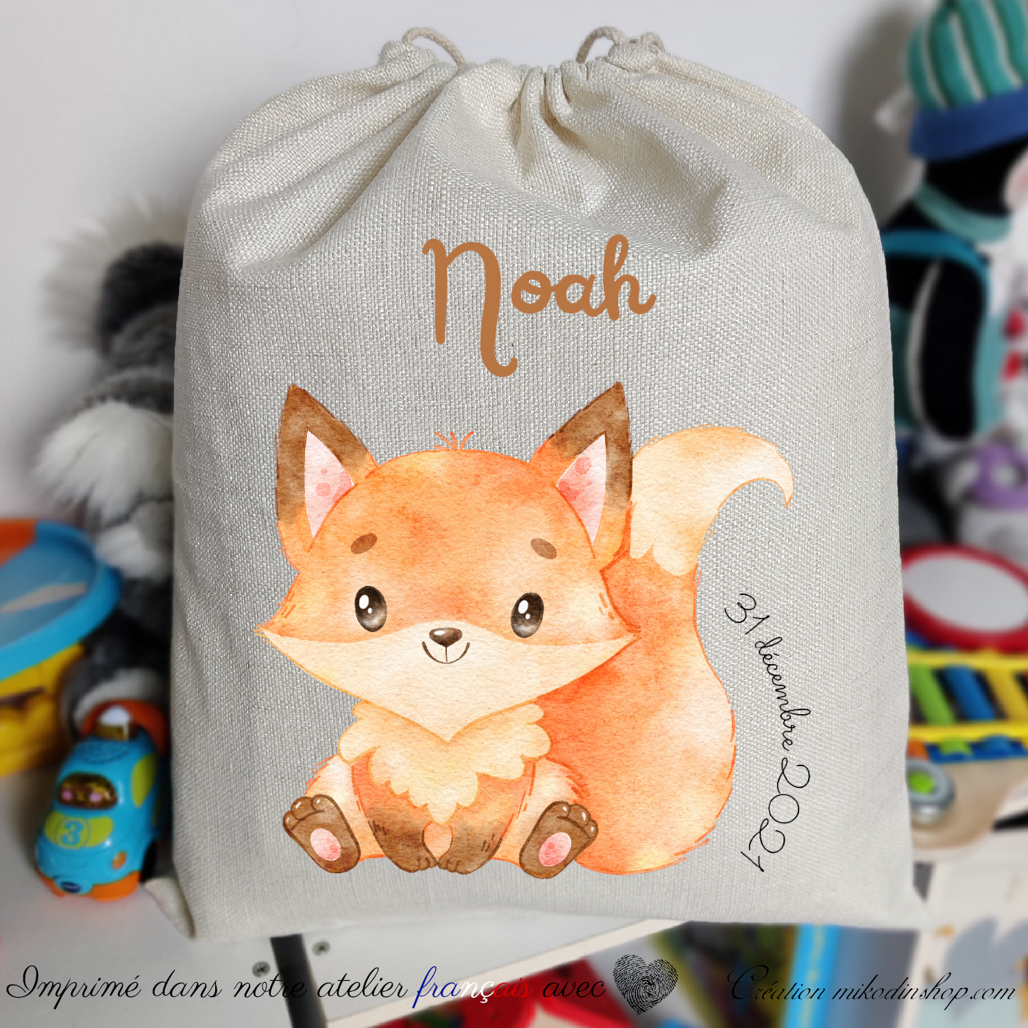 Sac avec top le renard