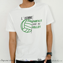 Charger l&#39;image dans la galerie, Tee-shirt sport - L&#39;HOMME PARFAIT JOUE AU VOLLEY
