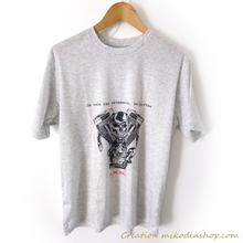 Charger l&#39;image dans la galerie, Tee-shirt personnalisable gris clair chiné adulte - manches courtes