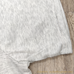 Tee-shirt personnalisable gris clair chiné adulte - manches courtes